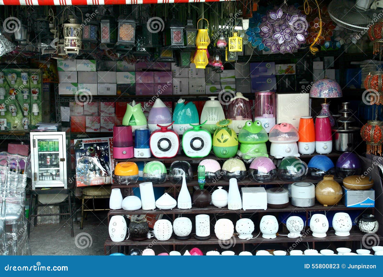 Variety Of Lamps Sold At A Store In Dapitan Arcade In 